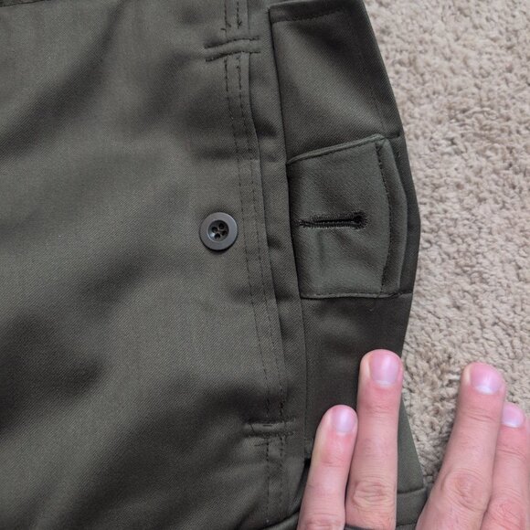 Austrian Military Surplus Lined Overalls, Olive Green/RAL7013 34 waist - Picture 2 of 10